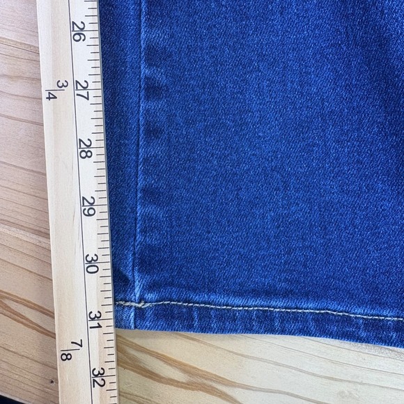 Kancan Jeans Womens 14 Flared High Rise Button Fly Denim Blue Jeans - Picture 10 of 11